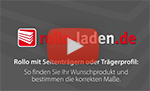 rollo-laden.de - Rollo mit Seitenträgern und Rollo mit Trägerprofil