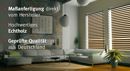 Maßanfertigung aus Echtholz in geprüfter Qualität aus Deutschland.